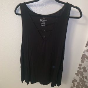 American Eagle Soft & Sexy Black Cotton Tank